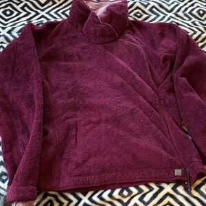 Mountain Hardwear Burgundy Fleece Jacket